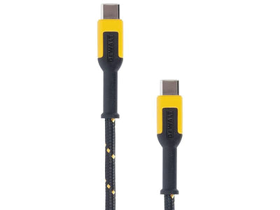 DEWALT Telecoms USB C to USB C Reinforced Charging Cable 1.2m (4ft)