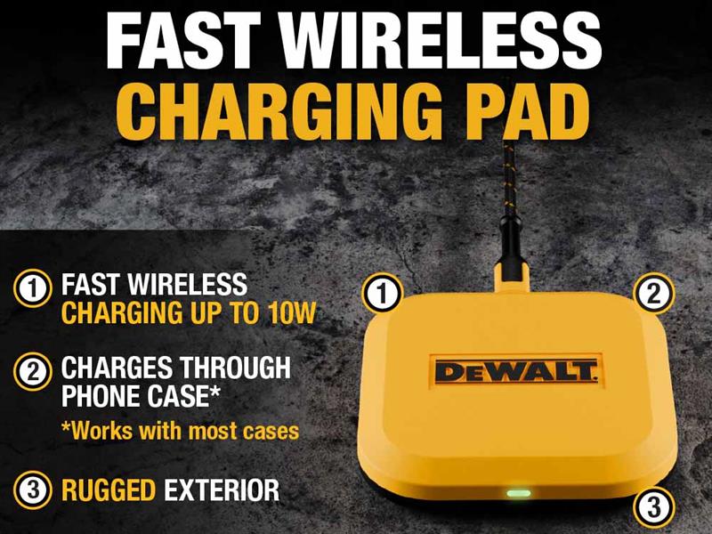 DEWALT Telecoms Fast Wireless Charging Pad - imagen 4