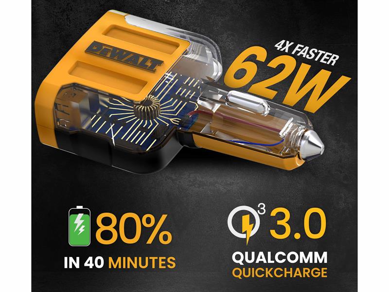 DEWALT Telecoms 4-Port Mobile USB PD Charger 60W - imagen 2