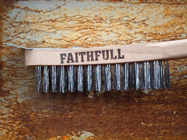 Faithfull Lightweight Scratch Brush with Scraper, Four Row