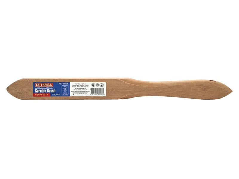 Faithfull Heavy-Duty Scratch Brush, Two Row - imagen 4