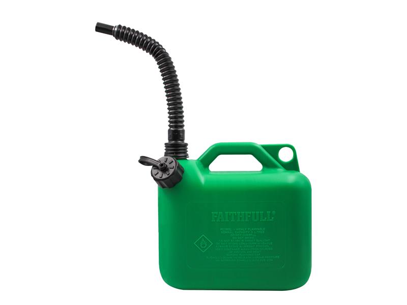 Faithfull Plastic Fuel Can Green 5 litre - imagen 2