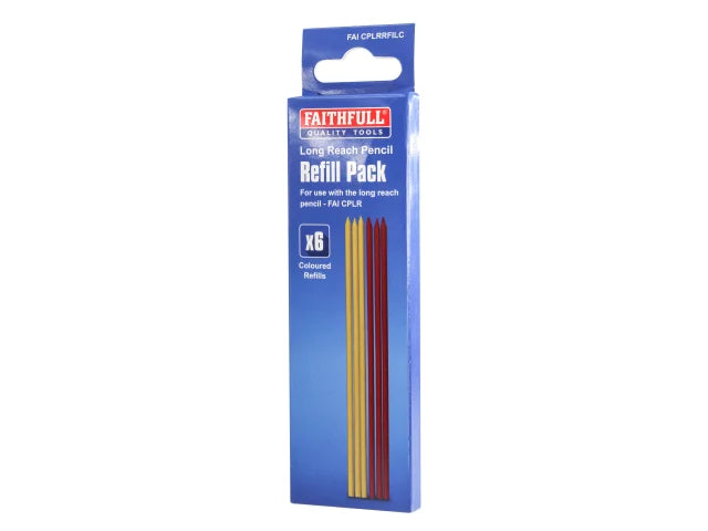 Faithfull Mixed Pencil Marking Refill Pack, 6 Piece – – Now available at MTN Shop UK. - imagen 2