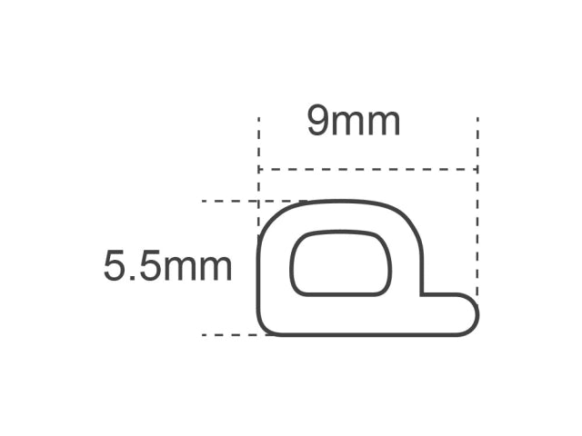 Faithfull EPDM Draught Excluder White 24M 9 x 5.5mm – – Now available at MTN Shop UK. - imagen 2