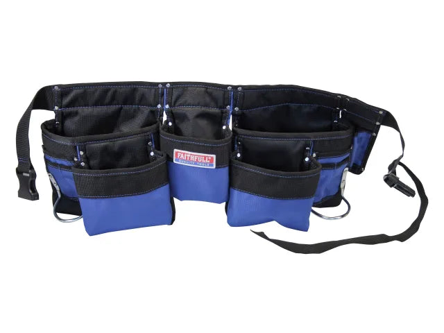 Faithfull Double Tool & Nail Pouch 2100D Nylon – – Now available at MTN Shop UK. - imagen 2