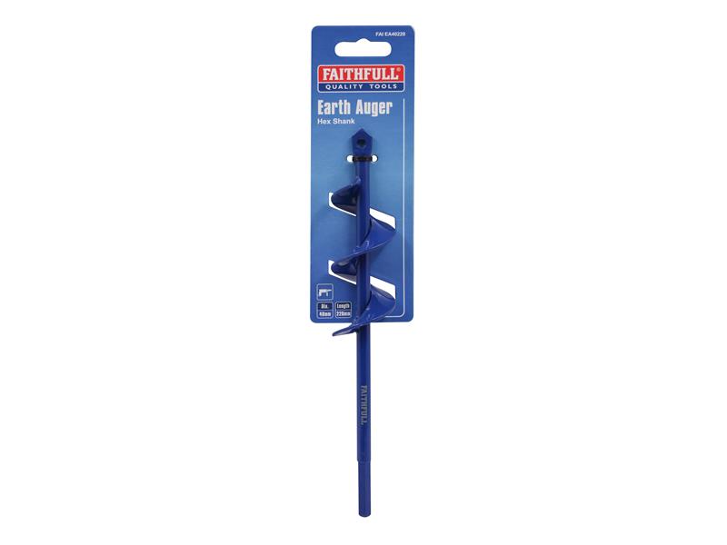 Faithfull Earth Auger Drill Bit 40 x 220mm - imagen 6