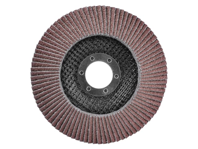 Faithfull Aluminium Oxide Flap Disc 125 x 22mm 80 Grit – – Now available at MTN Shop UK. - imagen 2