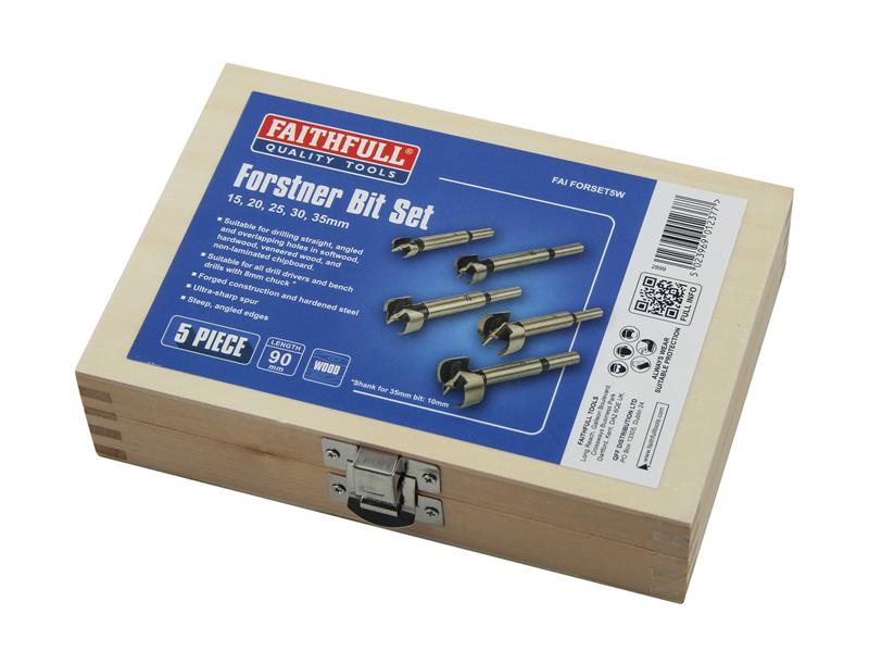 Faithfull Forstner Bit Set, 5 Piece - imagen 3