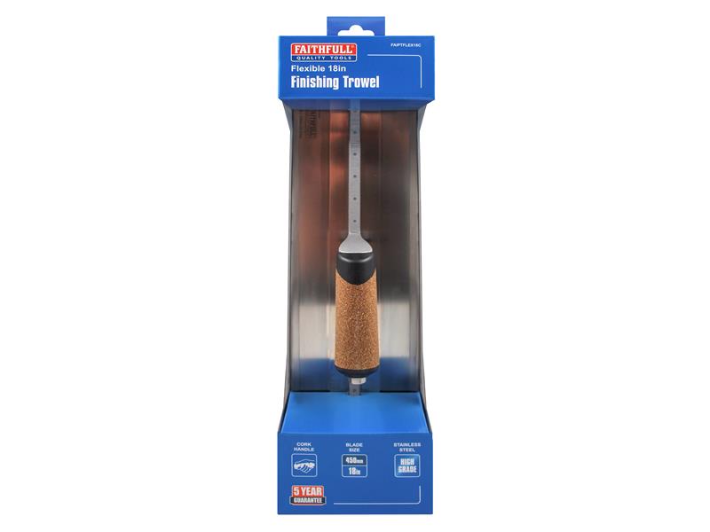 Faithfull Flex Finishing Trowel with Cork Handle - imagen 3