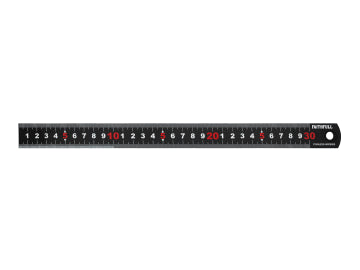 Faithfull Matt Black Stainless Steel Measuring Rule - imagen 6