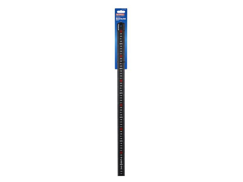 Faithfull Matt Black Stainless Steel Measuring Rule - imagen 3