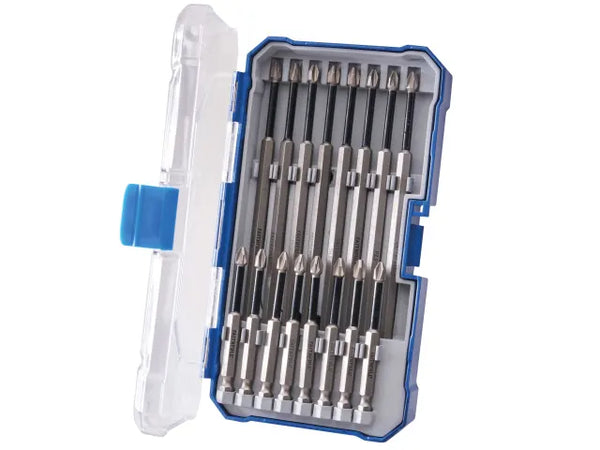 Faithfull Long Impact Bit Set in Case, 16 Piece – – Now available at MTN Shop UK.