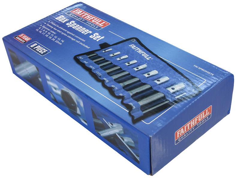 Faithfull Box Spanner Set, 8 Piece - imagen 6