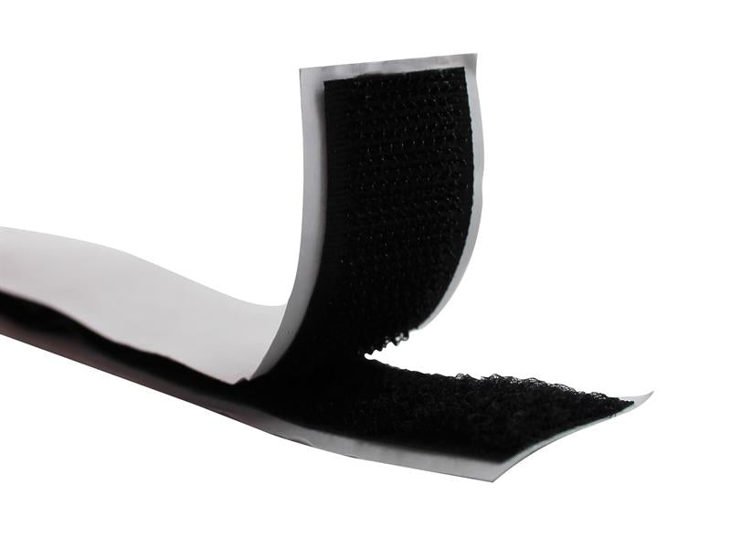 Faithfull Hook & Loop Self Adhesive Tape Black 20mm x 1m - imagen 2
