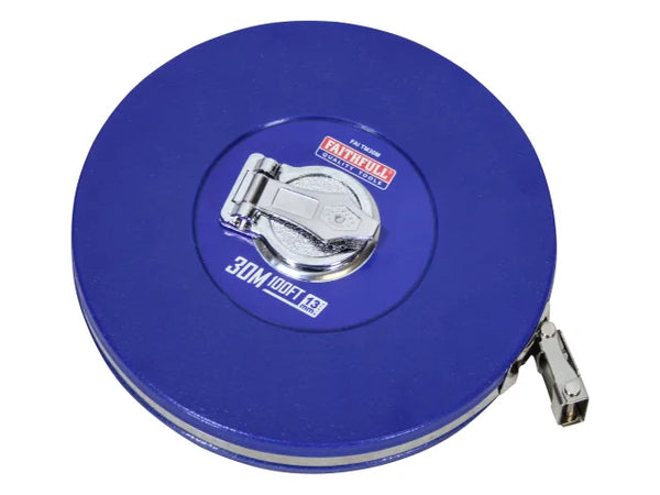 Faithfull Rounded Long Tape 30m/100ft (Width 13mm) – – Now available at MTN Shop UK.