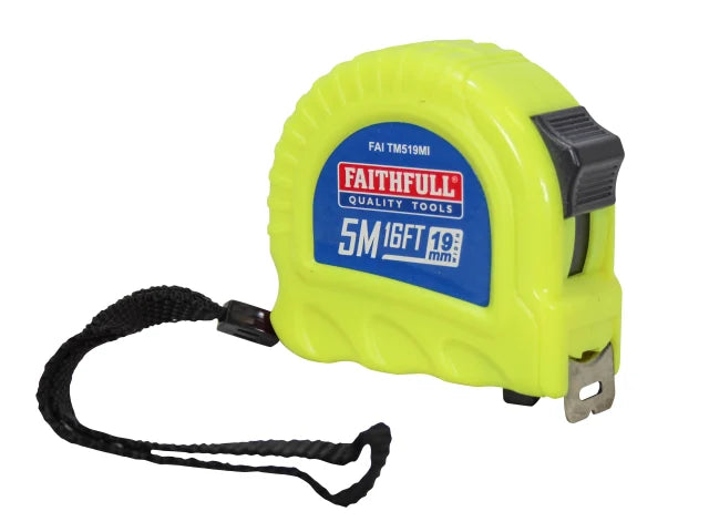 Faithfull Twin Lock Tape Measure 5m/16ft (Width 19mm) – – Now available at MTN Shop UK. - imagen 7