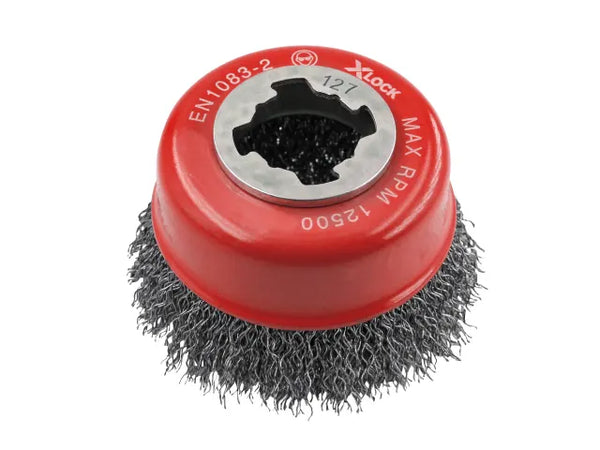 Faithfull X-LOCK Wire Cup Brush 75mm M14x2, 0.30mm Steel Wire – – Now available at MTN Shop UK.