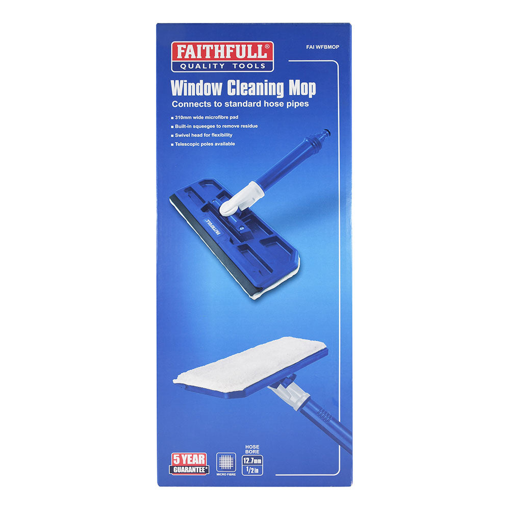 Faithfull Water Flow Window Cleaning Mop retail packaging - imagen 8