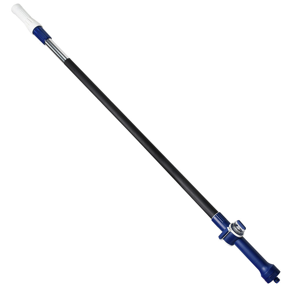 Faithfull Water Flow Telescopic Extension Pole fully extended, diagonal view - imagen 8