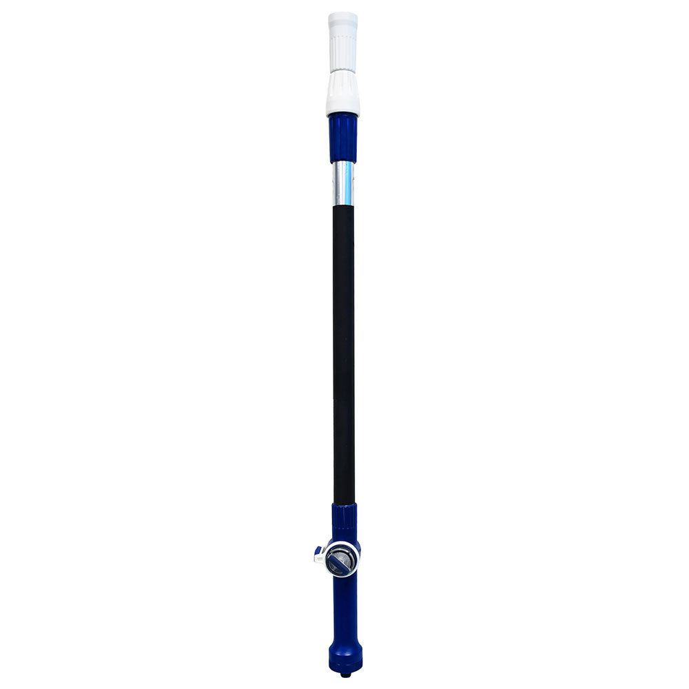 Faithfull Water Flow Telescopic Extension Pole collapsed, hose connector end - imagen 2