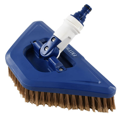 Faithfull Water Flow Cleaning Brush with soft bristles and hose connector
