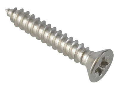 ForgeFix Self-Tapping Screw Pozi Compatible CSK A2 SS 3/4in x 8 ForgePack 30