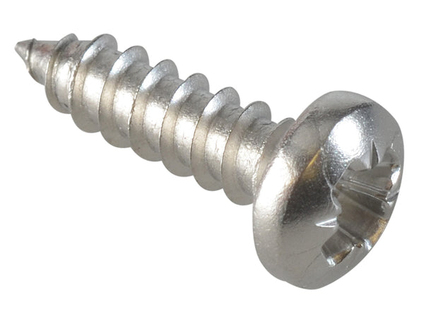 ForgeFix Self-Tapping Screw Pozi Compatible Pan A2 SS 1/2in x 6 ForgePack 60