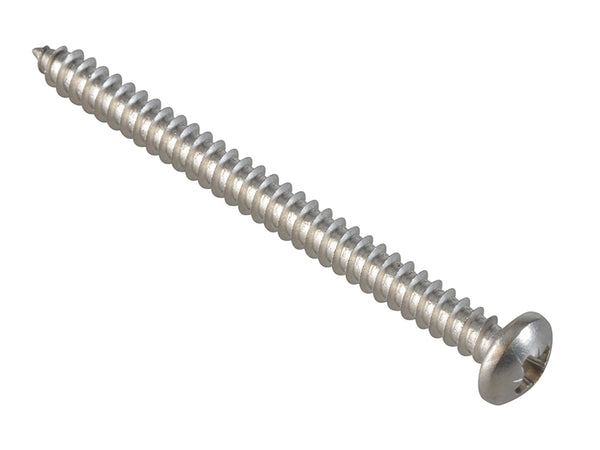 ForgeFix Self-Tapping Screw Pozi Compatible Pan A2 SS 2in x 8 ForgePack 12
