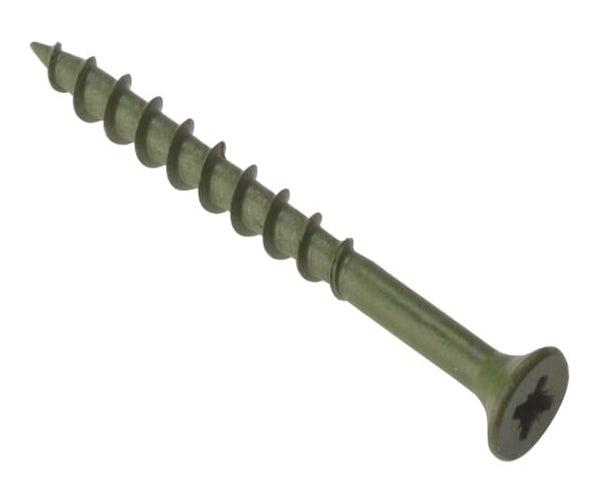 Decking Screw Pozi Compatible ST Green Anti-Corrosion