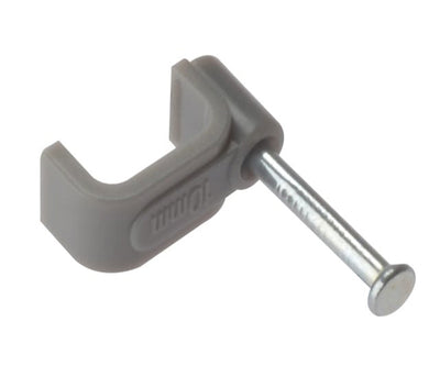 Cable Clip Flat Grey
