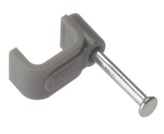 Cable Clip Flat Grey