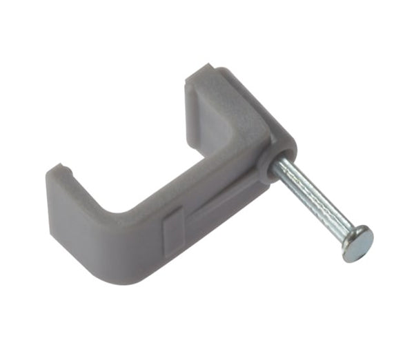 Cable Clip Flat Grey