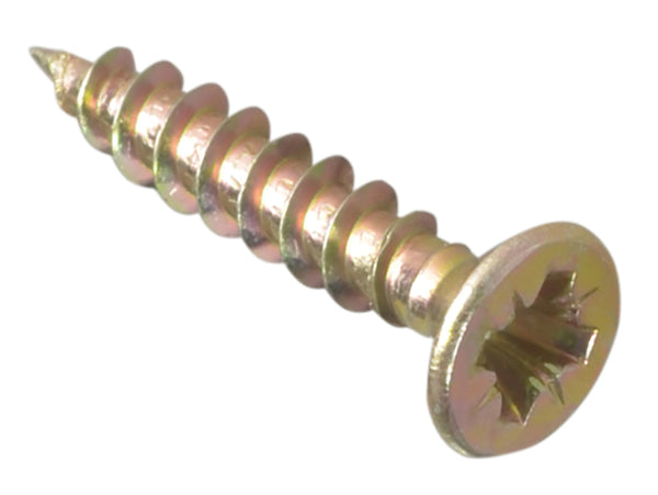 ForgeFix Multi-Purpose Pozi Compatible Screw CSK ST ZYP 3.5 x 20mm Box 200
