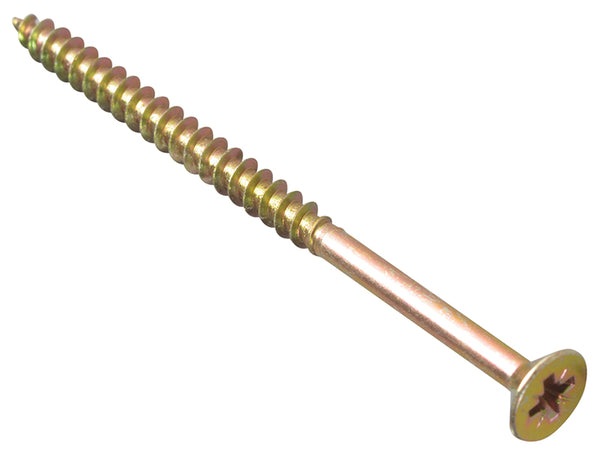 ForgeFix Multi-Purpose Pozi Compatible Screw CSK ST ZYP 6.0 x 80mm Box 100