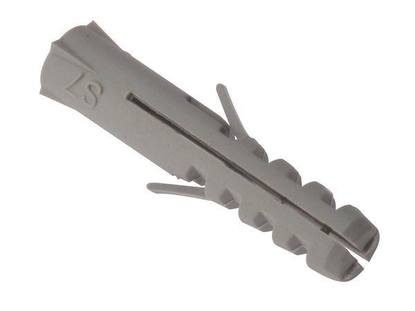 ForgeFix Nylon Wall Plug Rimless M6 x 30mm Bag 100