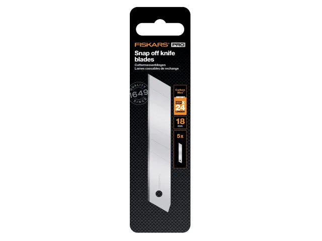 Fiskars CarbonMax Snap-off Knife Blade 18mm (5 Pack) – – Now available at MTN Shop UK. - imagen 3