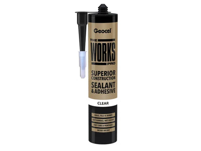 Geocel THE WORKS PRO Sealant & Adhesive Clear 290ml – – Now available at MTN Shop UK.
