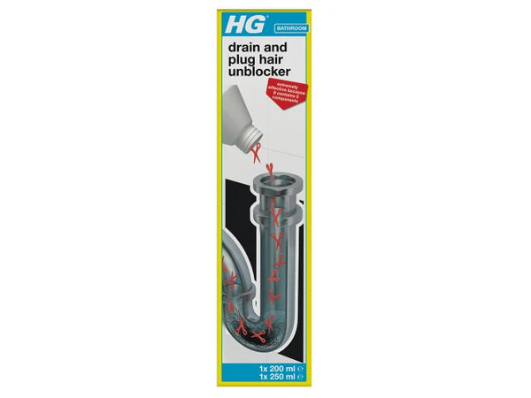 HG Drain and Plug Hair Unblocker 450ml – – Now available at MTN Shop UK.