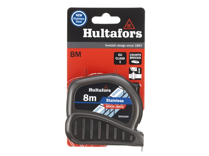 Hultafors BMSS8M Brick-Mate Stainless Steel Pocket Tape 8m (Metric only) - imagen 5