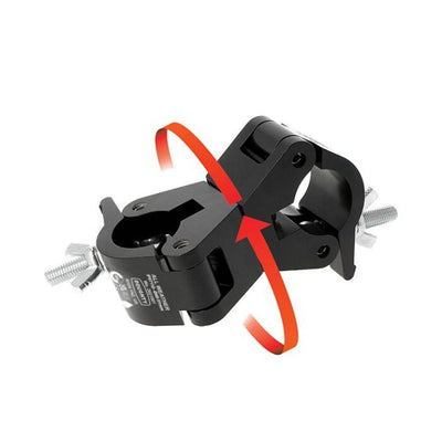 Doughty Engineering - Doughty All Weather Swivel Coupler - Black swivel clamp with two sections connected by a hinge, allowing rotation - IP57100