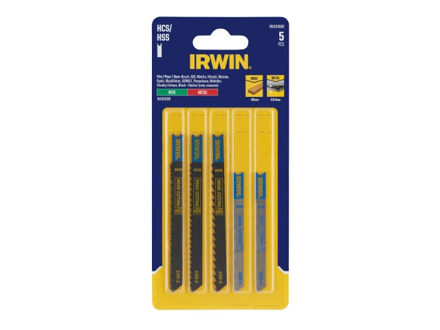 IRWIN® HCS/HSS U-Shank Jigsaw Blade Set, 5 Piece – – Now available at MTN Shop UK. - imagen 2