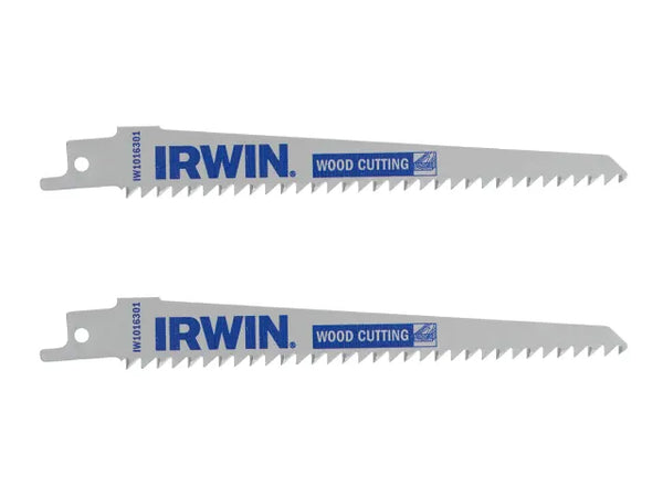 IRWIN® Sabre Saw Blade Wood/PVC Cutting 152mm Pack of 2 – – Now available at MTN Shop UK.