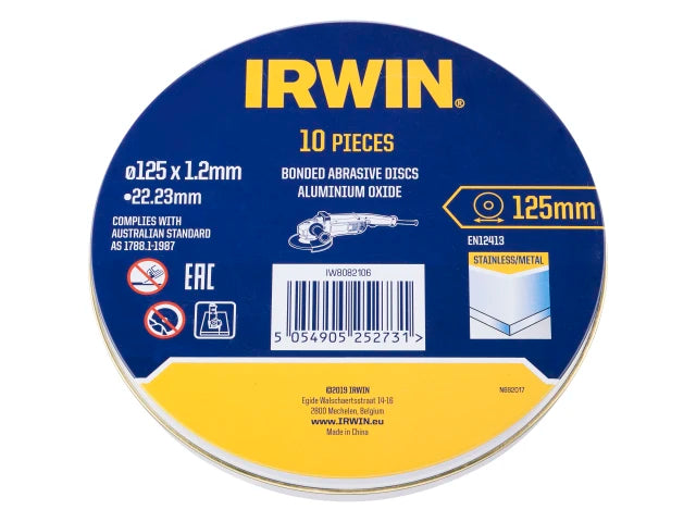 IRWIN® Metal Cutting Disc 125 x 1.2 x 22.2mm Tin of 10 – – Now available at MTN Shop UK. - imagen 2