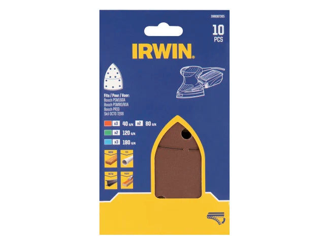 IRWIN® Bosch Palm Sanding Sheet Set, 10 Piece – – Now available at MTN Shop UK. - imagen 3