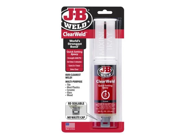 J-B Weld ClearWeld™ Epoxy Syringe 25ml – – Now available at MTN Shop UK.