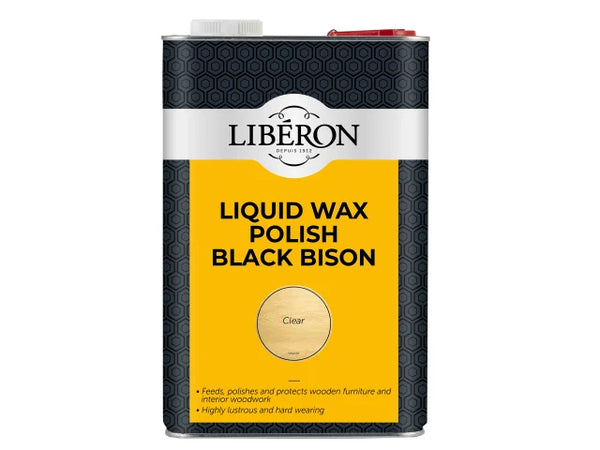 Liberon Liquid Wax Polish Black Bison Clear 5 litre – – Now available at MTN Shop UK.