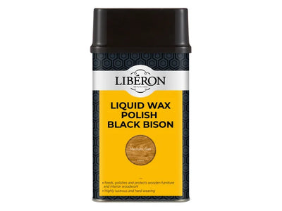 Liberon Liquid Wax Polish Black Bison Medium Oak 500ml – – Now available at MTN Shop UK.