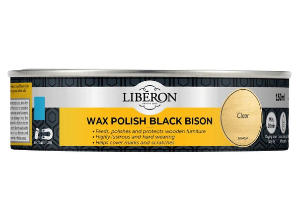 Liberon Black Bison Wax Paste Clear 150ml – – Now available at MTN Shop UK.