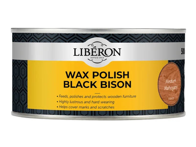 Liberon Black Bison Wax Paste Medium Mahogany 500ml – – Now available at MTN Shop UK.