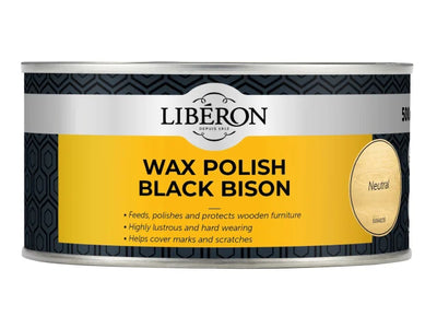 Liberon Black Bison Wax Paste Neutral 500ml – – Now available at MTN Shop UK.